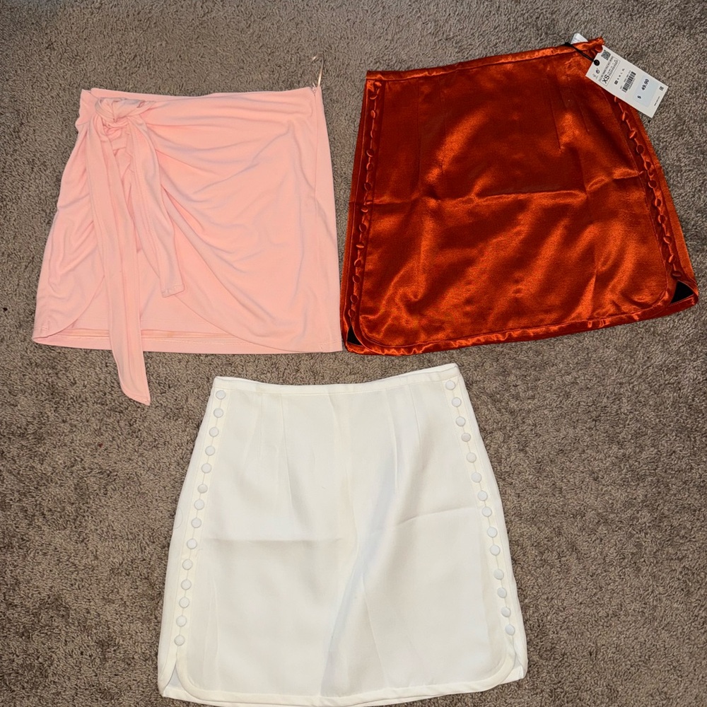 Zara skirt bundle - Pink, Orange, White